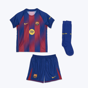Комплект детской формы Nike Barcelona сезон 2025/26