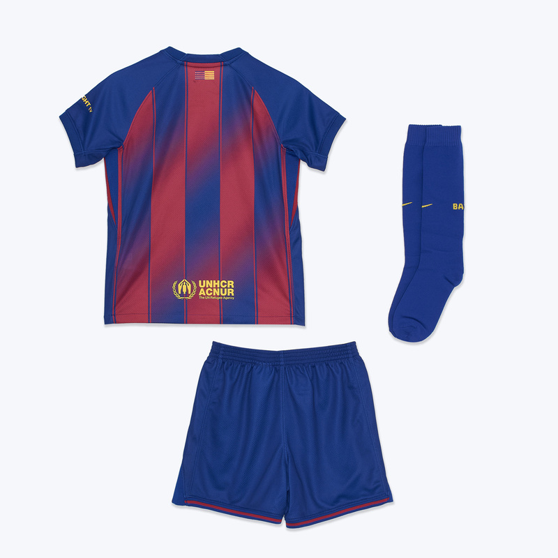 Комплект детской формы Nike Barcelona сезон 2025/26