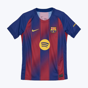 Подростковая домашняя игровая футболка Nike Barcelona сезон 2025/26