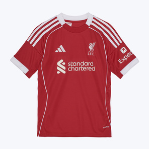 Подростковая домашняя футболка Adidas Liverpool сезон 2025/26