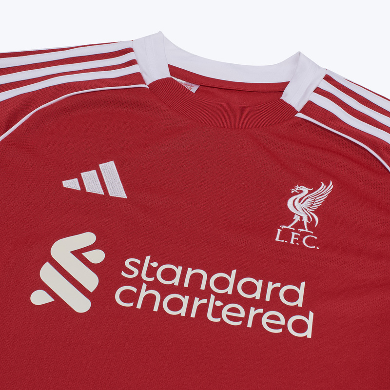 Подростковая домашняя футболка Adidas Liverpool сезон 2025/26