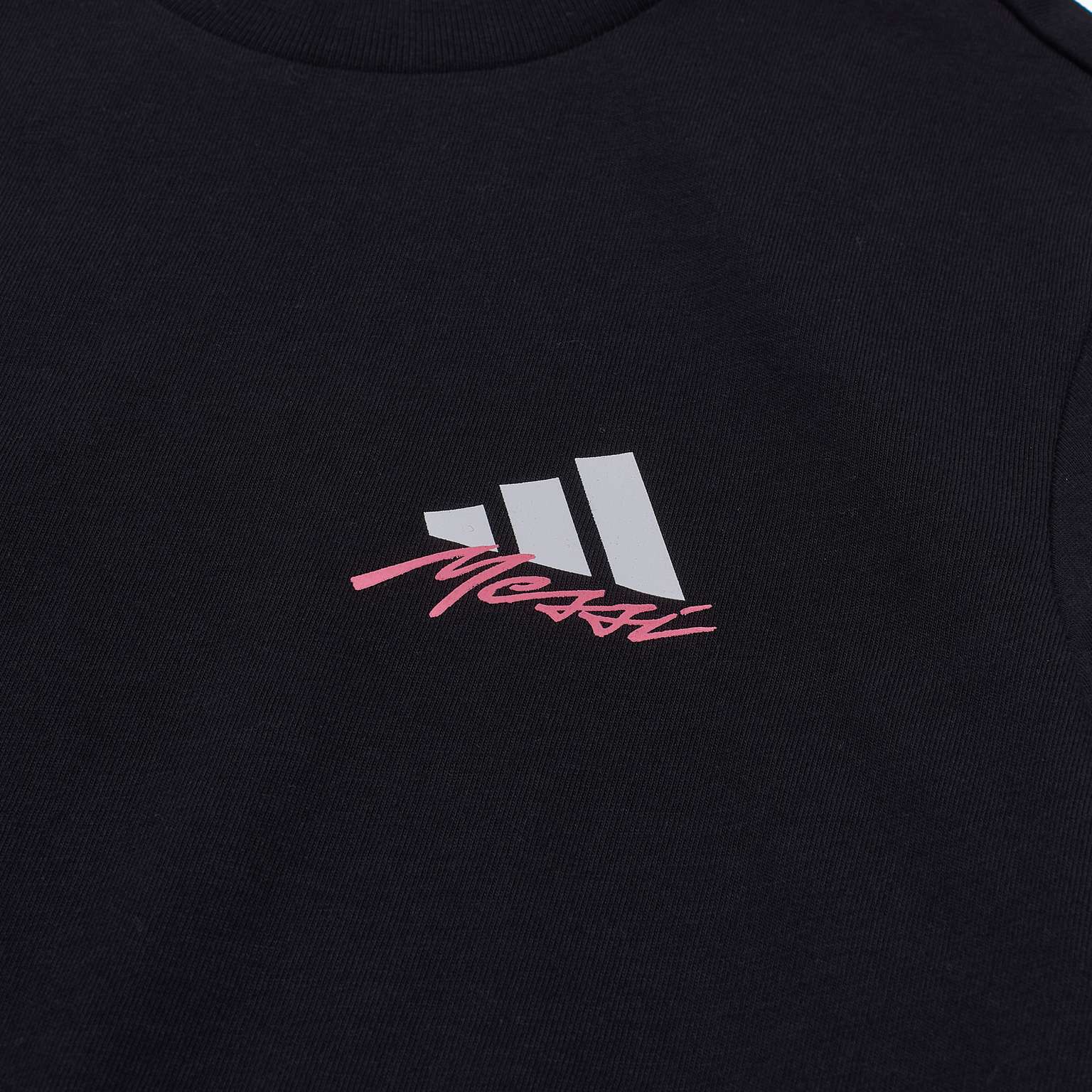 Футболка подростковая хлопковая Adidas Messi Icon Graphic Tee JM8946