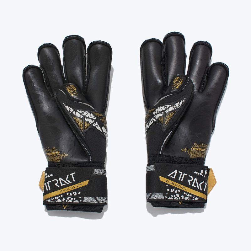 Перчатки вратарские Reusch Attrakt Gold x Evolution Cut Finger Support 5470950-7740