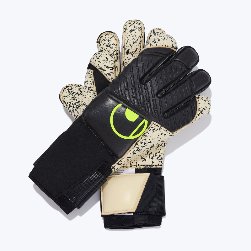 Перчатки вратарские UHLSport Supergrip+ Flex Flame Carbon 101139501