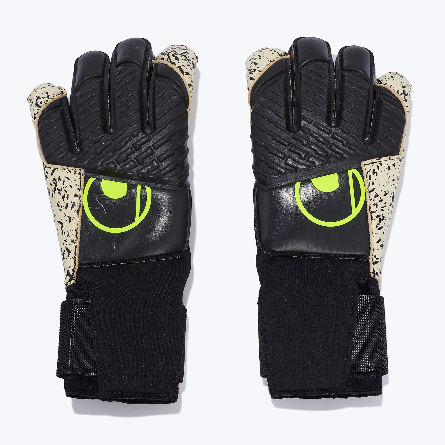 Перчатки вратарские UHLSport Supergrip+ Flex Flame Carbon 101139501