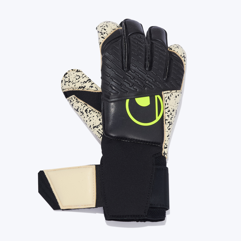 Перчатки вратарские UHLSport Supergrip+ Flex Flame Carbon 101139501