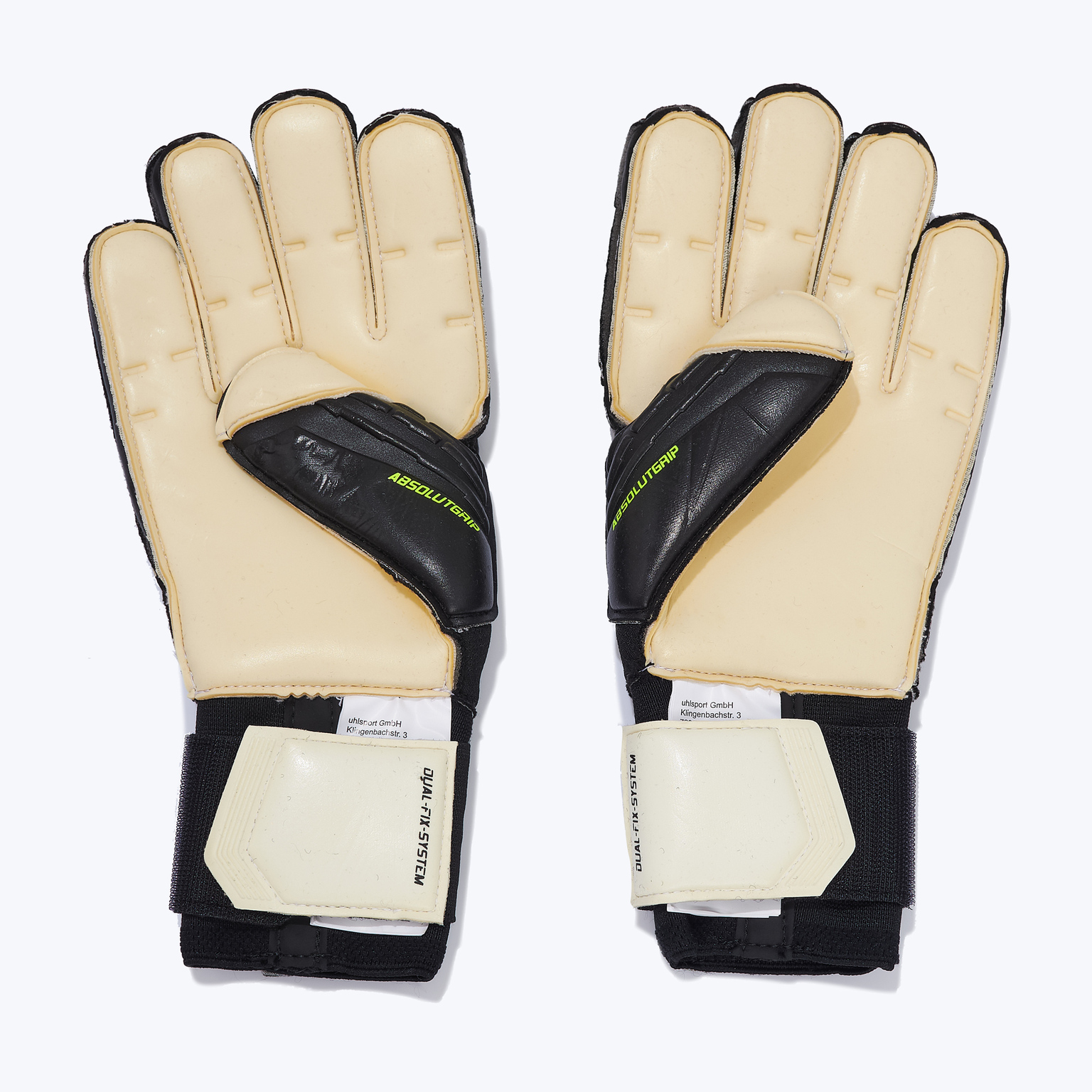Перчатки вратарские UHLSport Absolutgrip Flex Flame Carbon 101139701