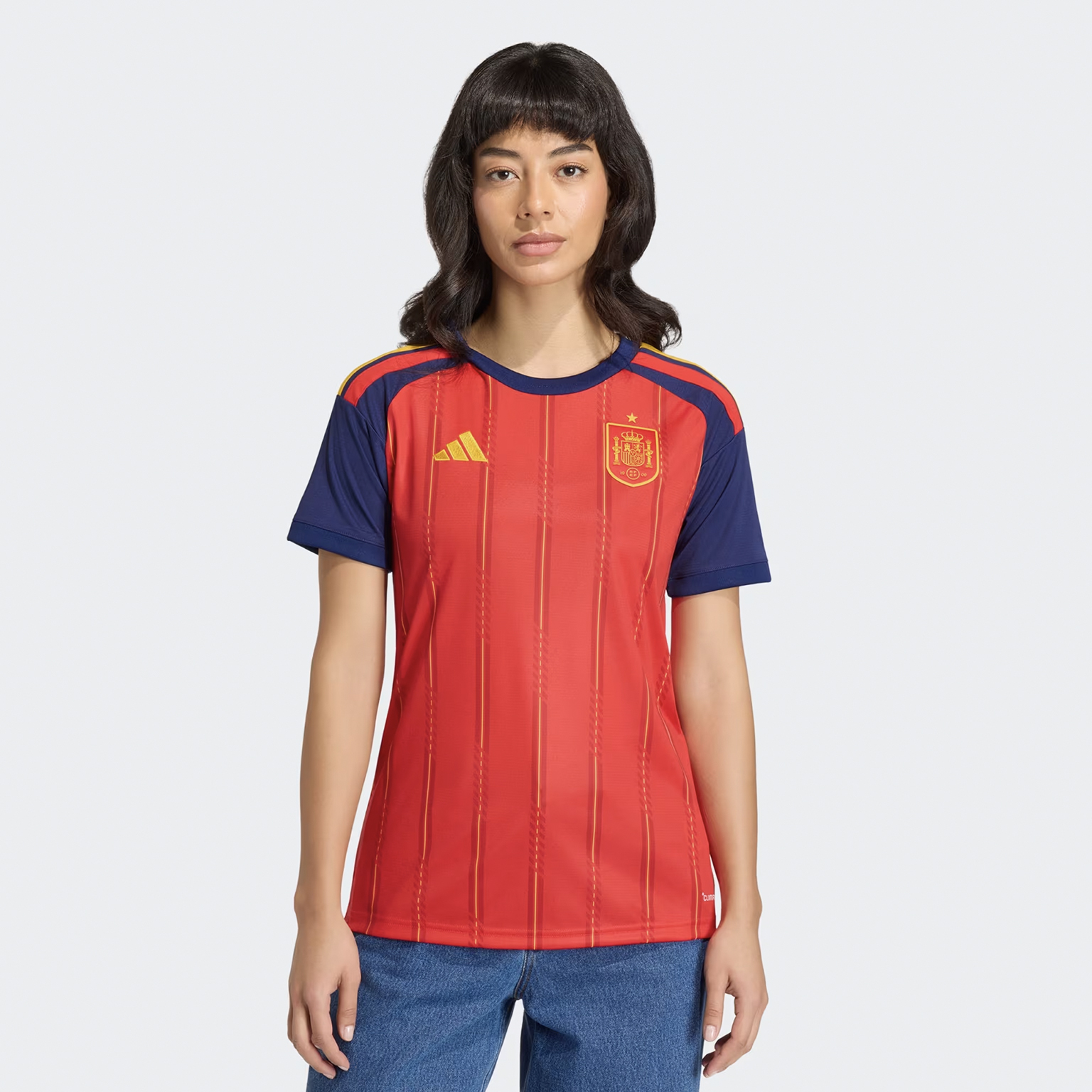 Женская игровая домашняя футболка Adidas сборной Испании JZ5756