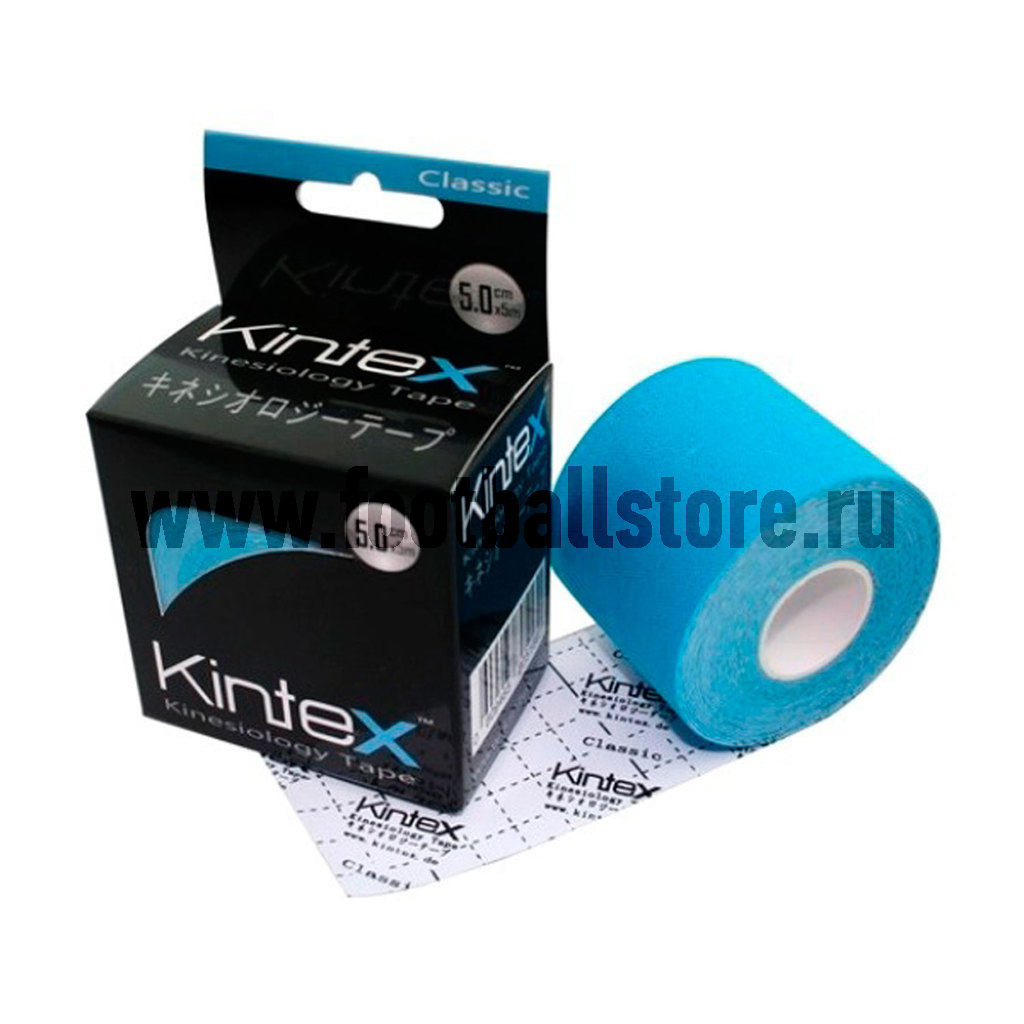 Тейп Kintex, classic, голубой, 5см х 5м