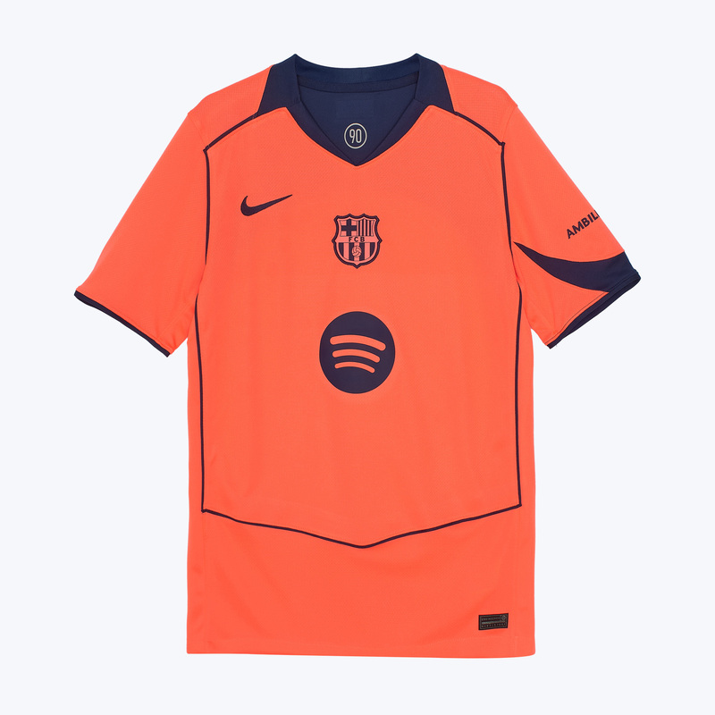 Подростковая резервная игровая футболка Nike Barcelona сезон 2025/26