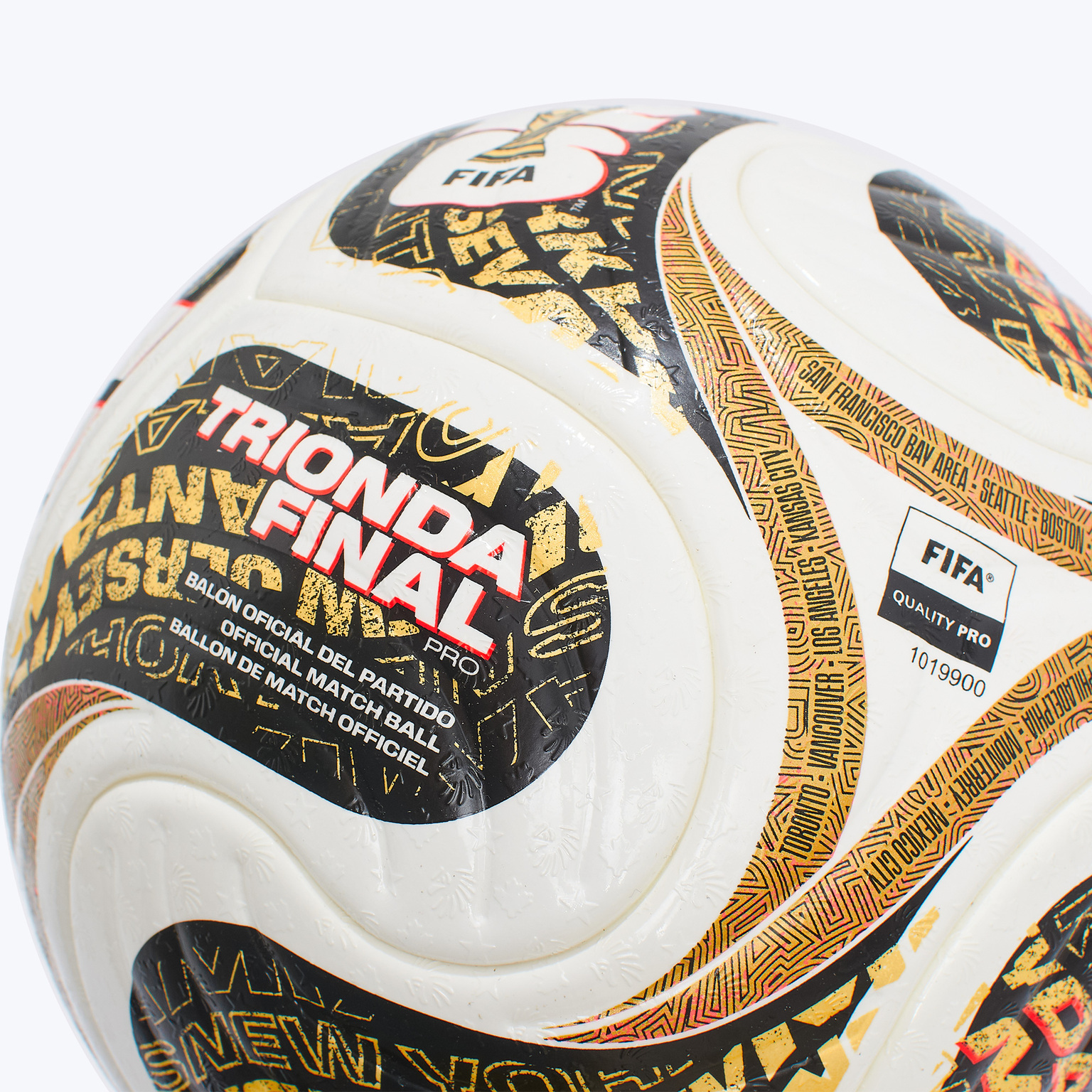 Официальный футбольный мяч Adidas Trionda Finals World Cup 26 Pro JY8928