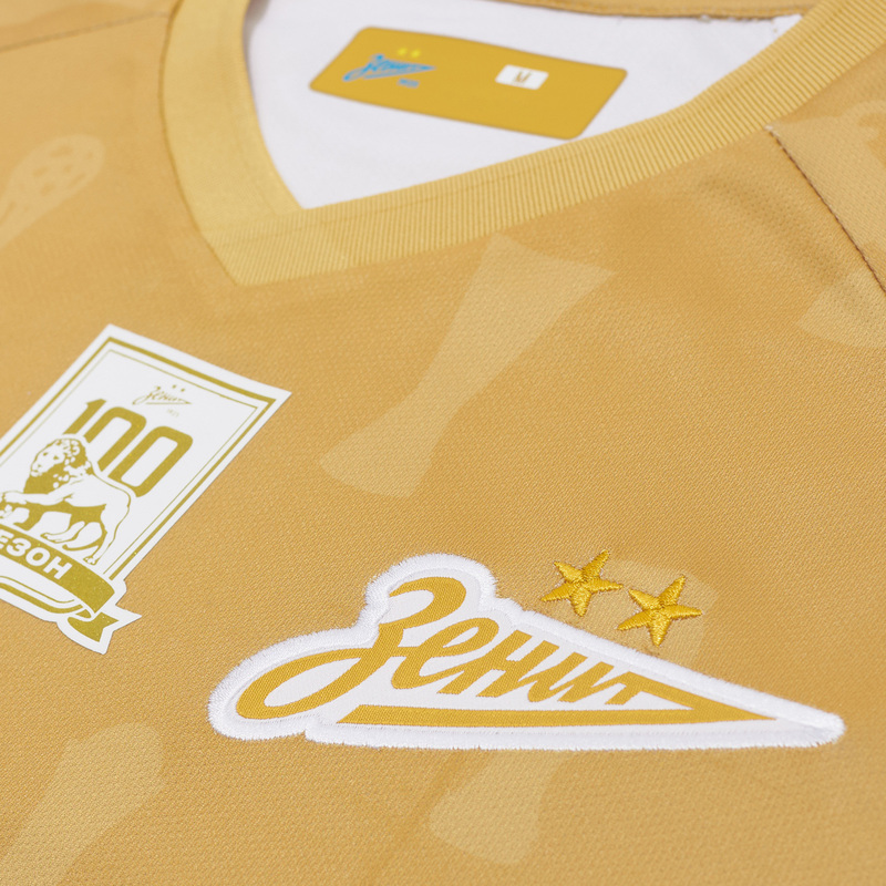 Футболка игровая золотая Kelme ФК «Зенит»