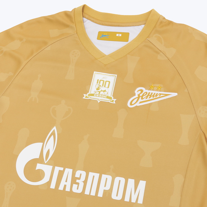 Футболка игровая золотая Kelme ФК «Зенит»