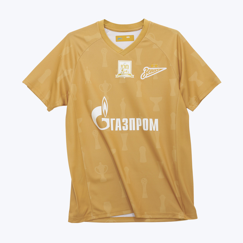 Футболка игровая золотая Kelme ФК «Зенит»