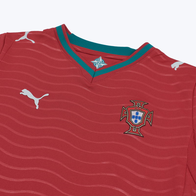 Подростковая домашняя игровая футболка Puma сборной Португалии сезон 2025/26