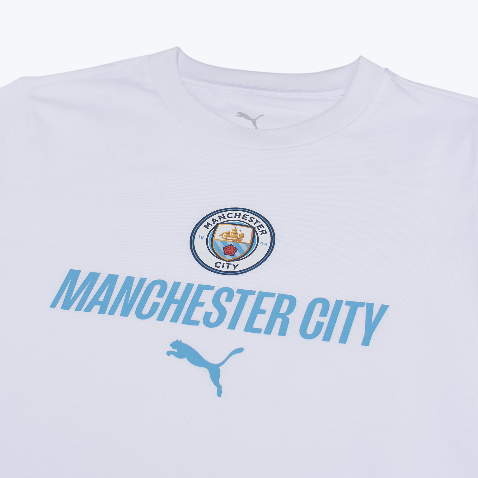 Футболка подростковая хлопковая Puma Manchester City Ftblculture 78628338