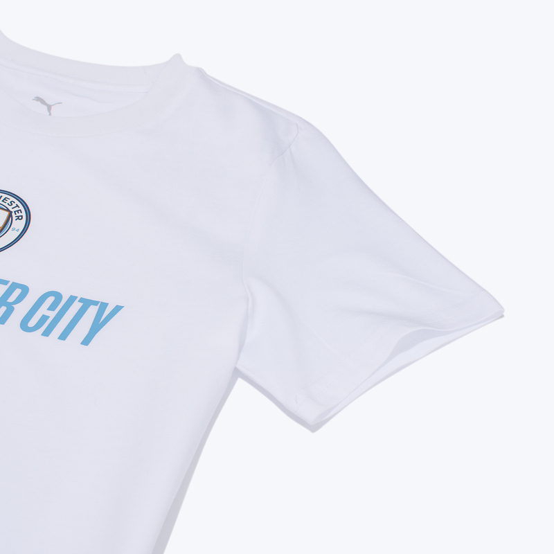 Футболка подростковая хлопковая Puma Manchester City Ftblculture 78628338