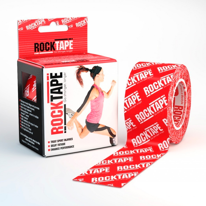 Тейп Кинезио Rocktape, classic, крас. лого 5см х 5м