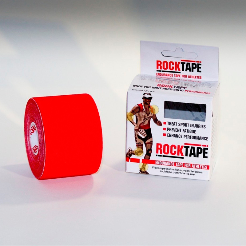 Тейп Кинезио Rocktape, classic, красный 5см х 5м