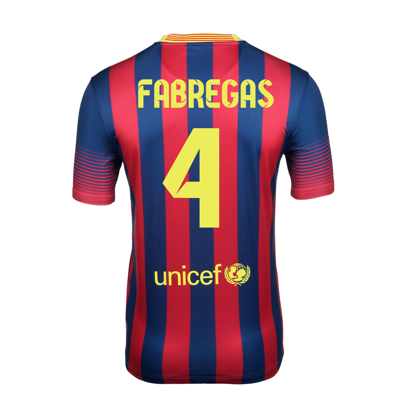 Футболка Nike Barcelona (Fabregas) SS Home Repl JSY 532822-413