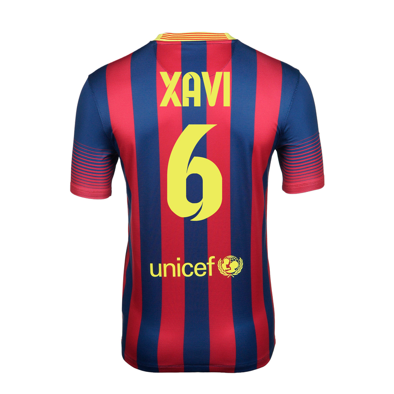 Футболка Nike Barcelona (Xavi) SS Home Repl JSY 532822-413
