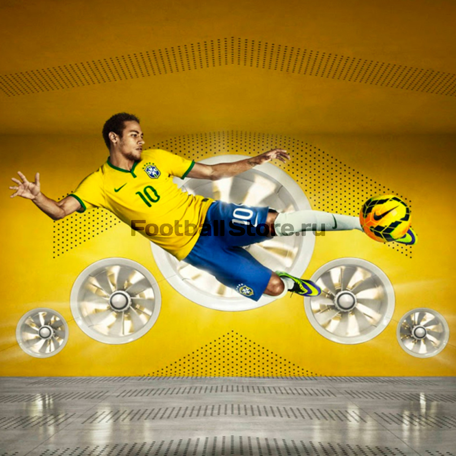 Футболка игровая Nike Brasil (Neymar) Home Stadium JSY 575280-703