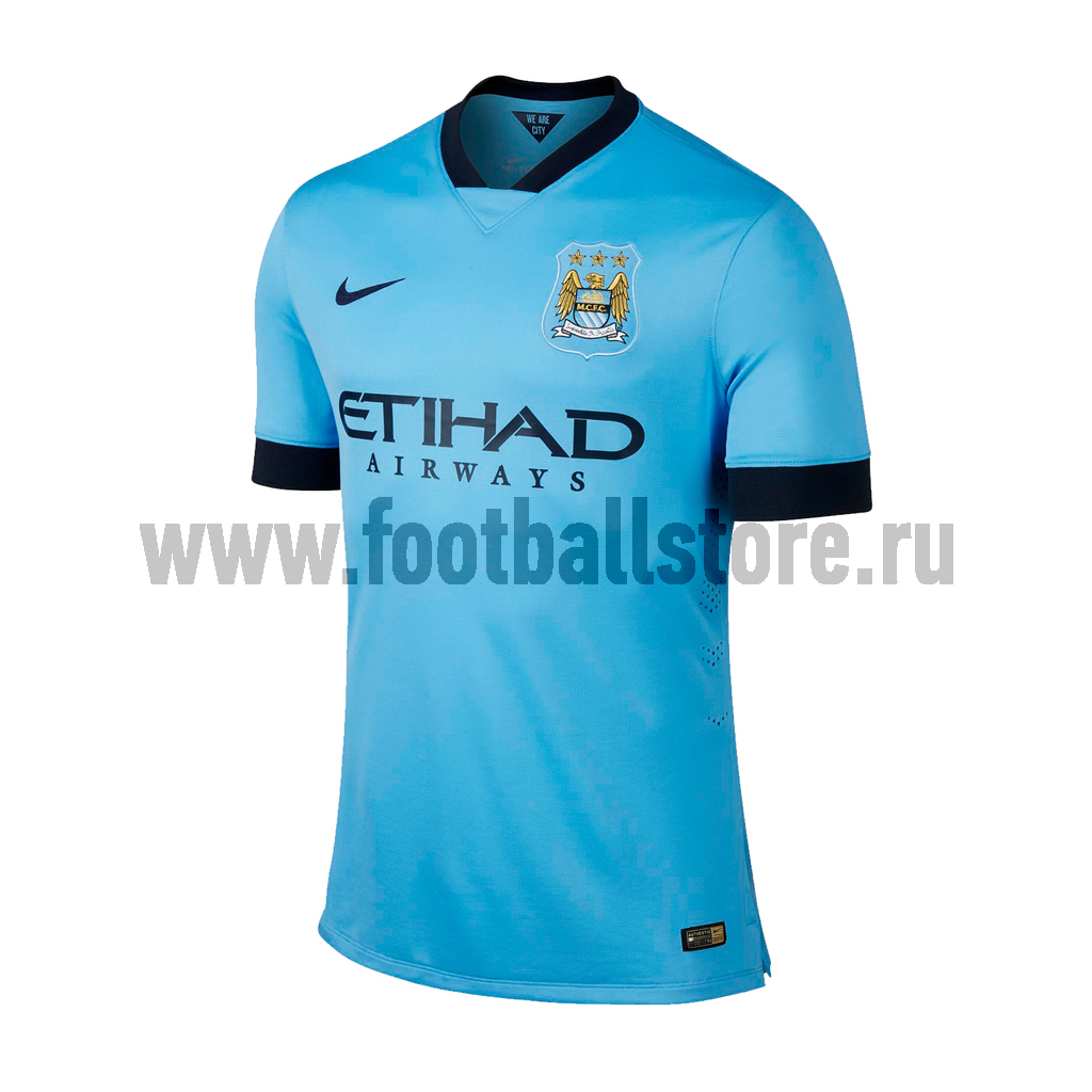 Оригинальная игровая футболка Nike MCFC SS Home Match 605331-489