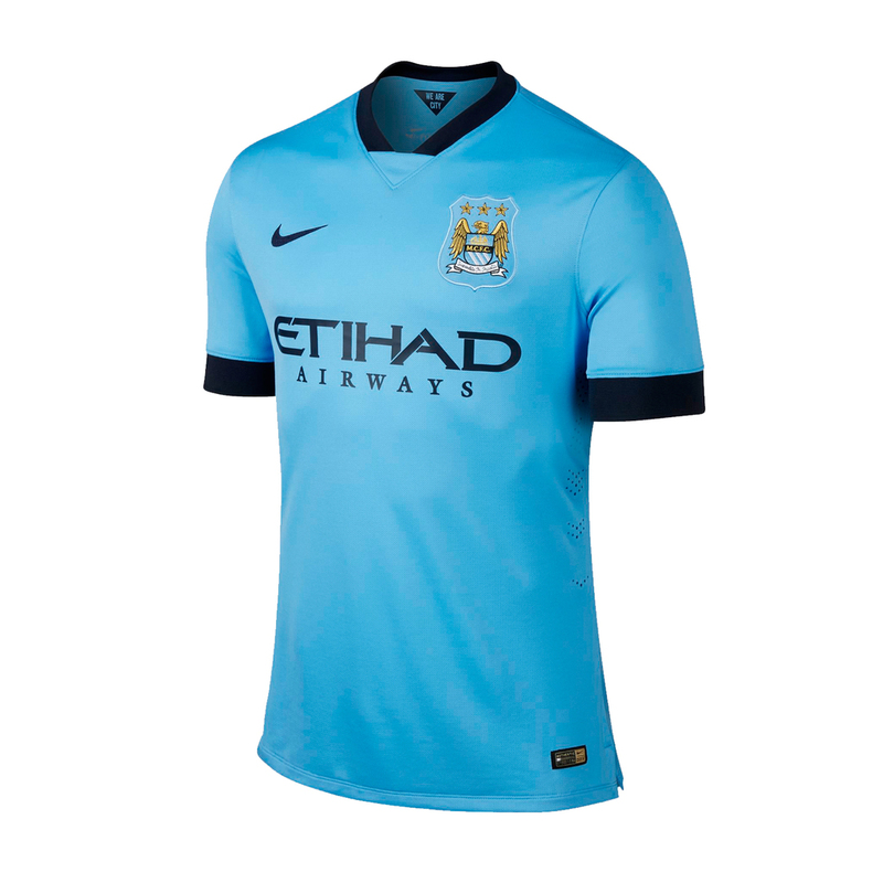 Оригинальная игровая футболка Nike MCFC SS Home Match 605331-489