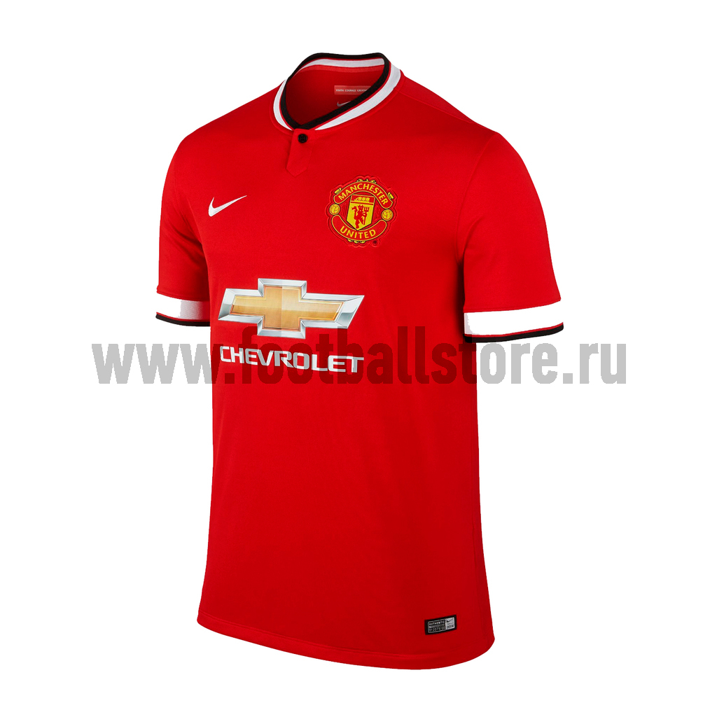 Футболка игровая Nike Manchester United Home Boys 611040-624
