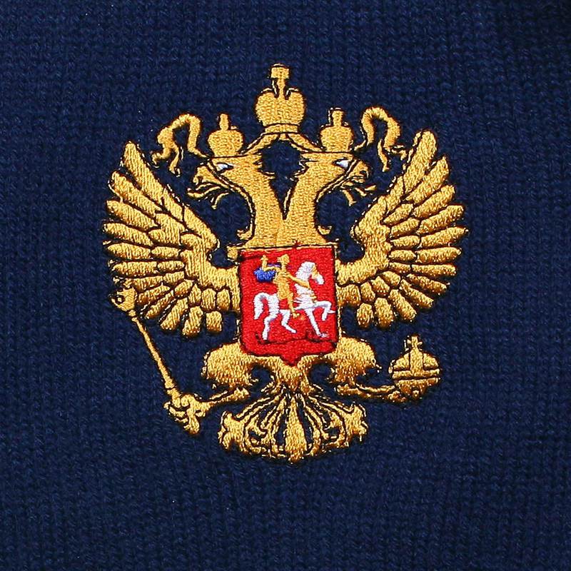 Шарф с вышивкой Россия арт.04001