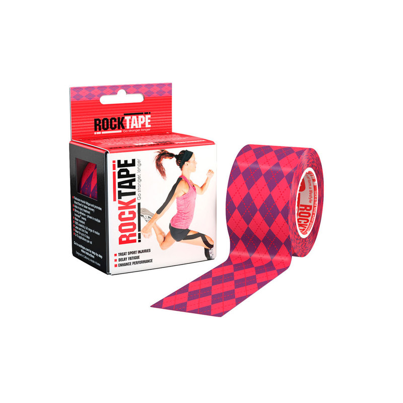 Тейп Кинезио Rocktape, design, синий узор 5см х 5м