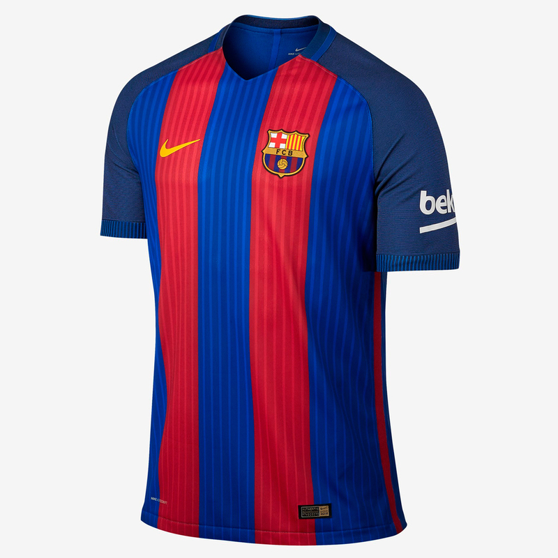 Футболка игровая оригинальная Nike Barcelona Home Match 776846-481  