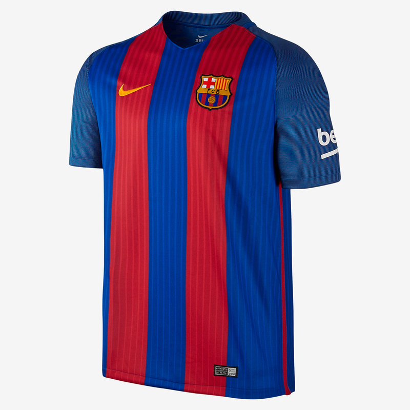 Футболка игровая Nike Barcelona Home Stadium 776850-481 