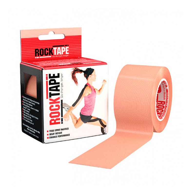 Тейп Кинезио Rocktape, classic, телесный,  5см х 5м